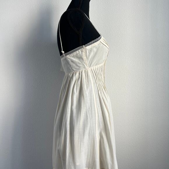 J Crew Petite Milano Dress In Cotton Voile XXS Petite Albescent Yellow FLAW - Picture 5 of 16